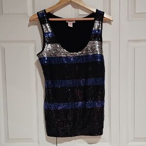 ✨ Six Degrees of Separation Sequin Stripe Bodycon Dress – Size XL ✨